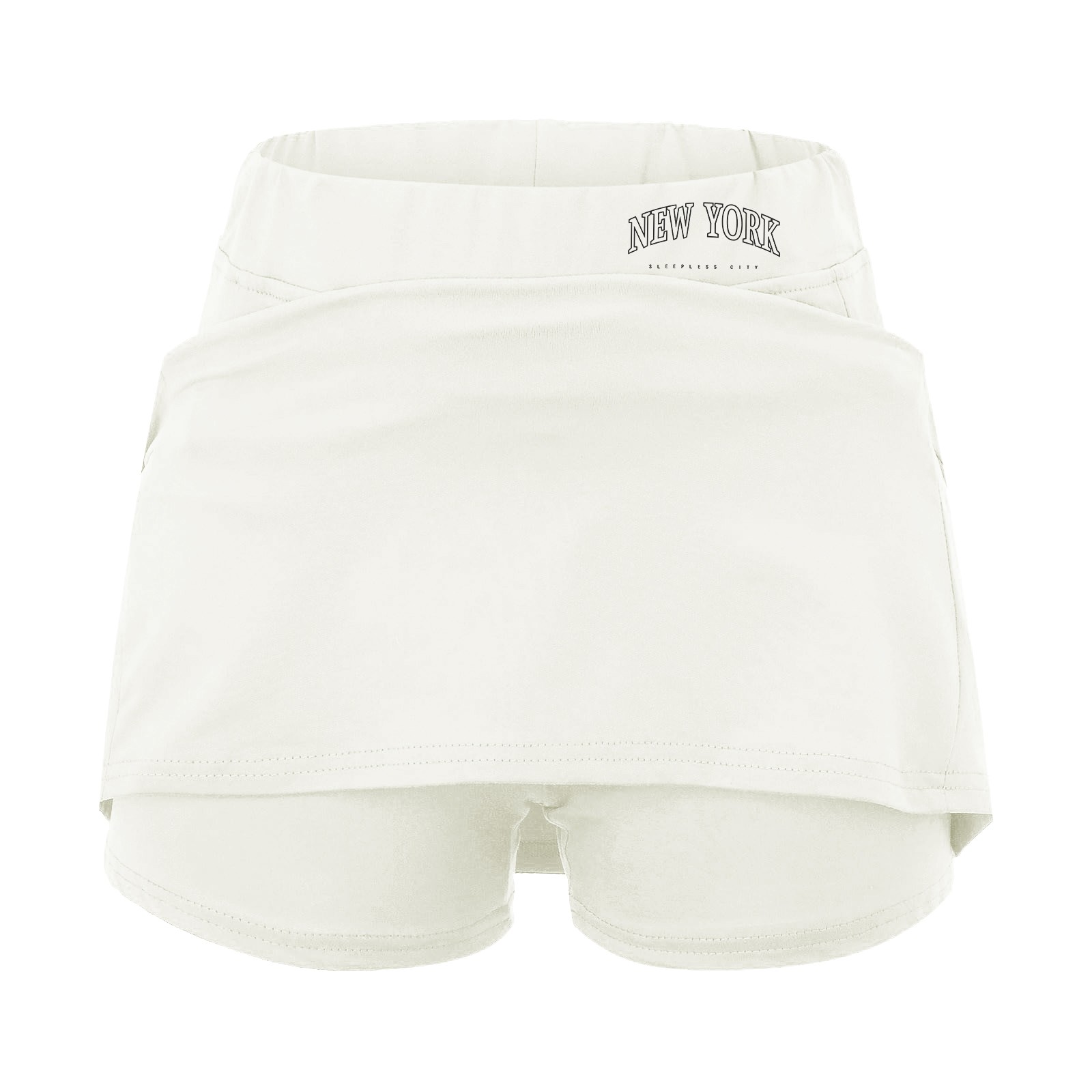 thumbnail image 5 of Falda culotte de talle medio para mujer: cintura elástica, bolsillos laterales, diseño fluido en capas, falda estampada informal para el verano., 5 of 5